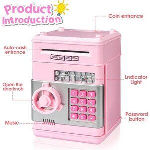 ATM Piggy Bank for Real Money - Best Gifts for Girls/Boys/Kids